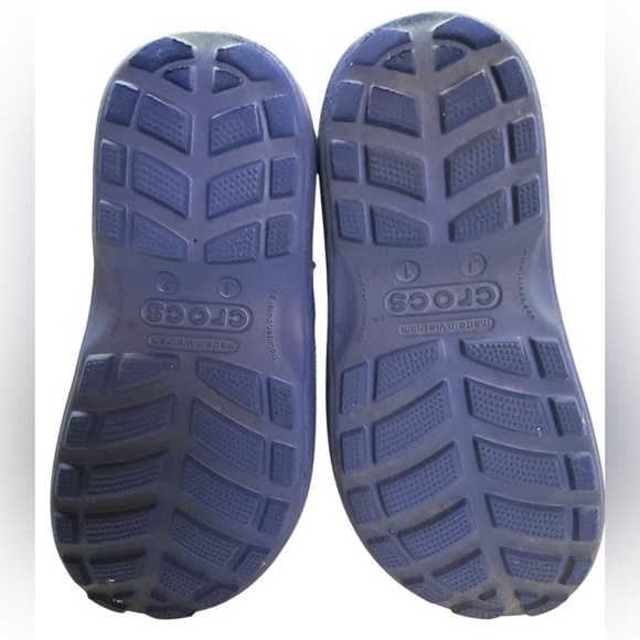 Crocs Child’s Unisex Handle It Easy On Rain Boots Size 1 Blue - Picture 4 of 7